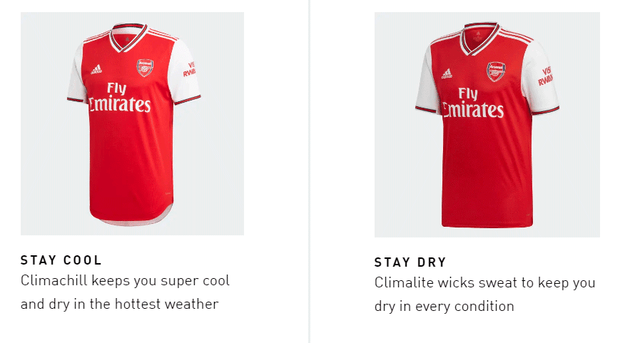 Arsenal jersey shop replica